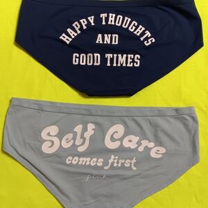 Victoria's Secret Navy and Gray Panties Set